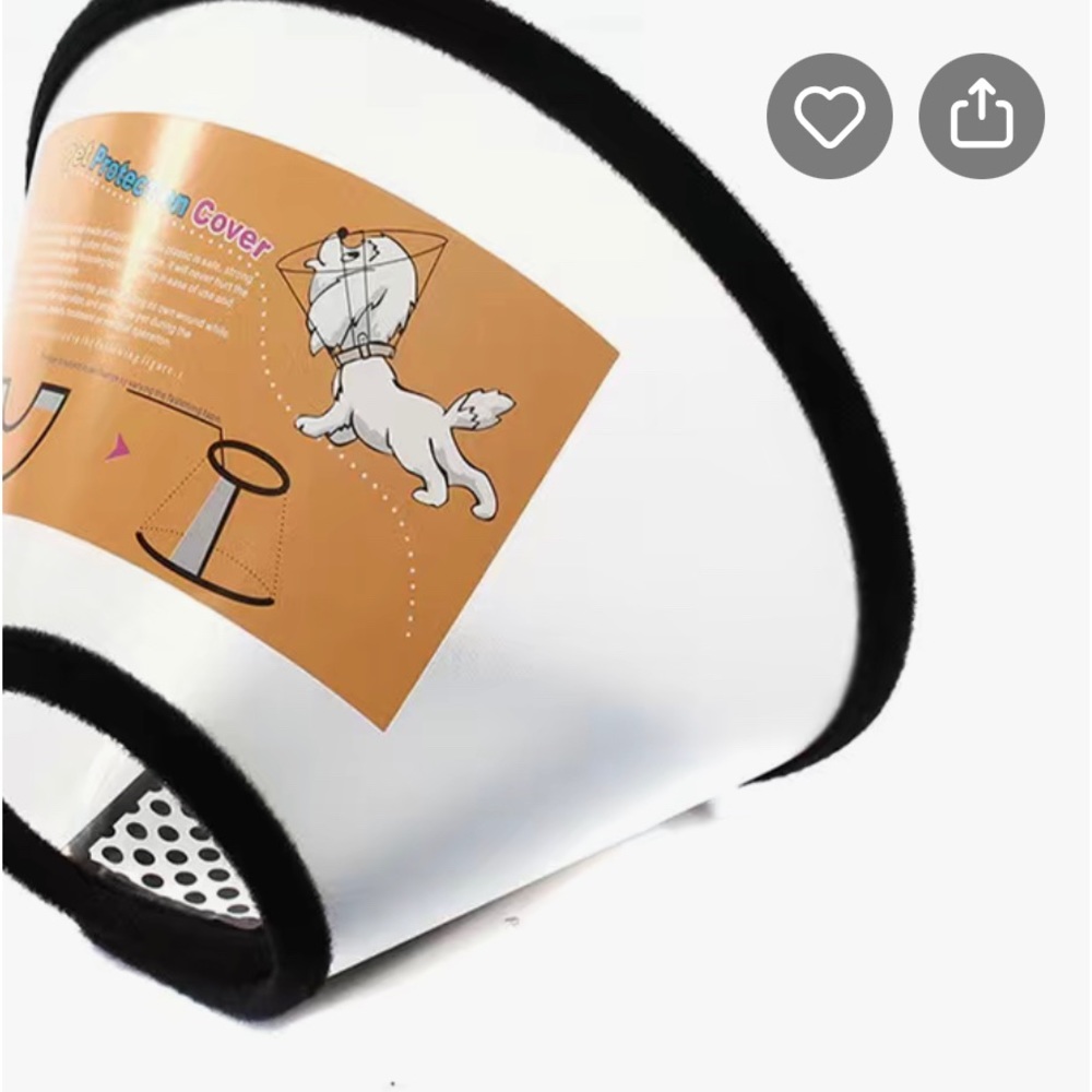 Adjustable pet cone. - Picture 2 of 3